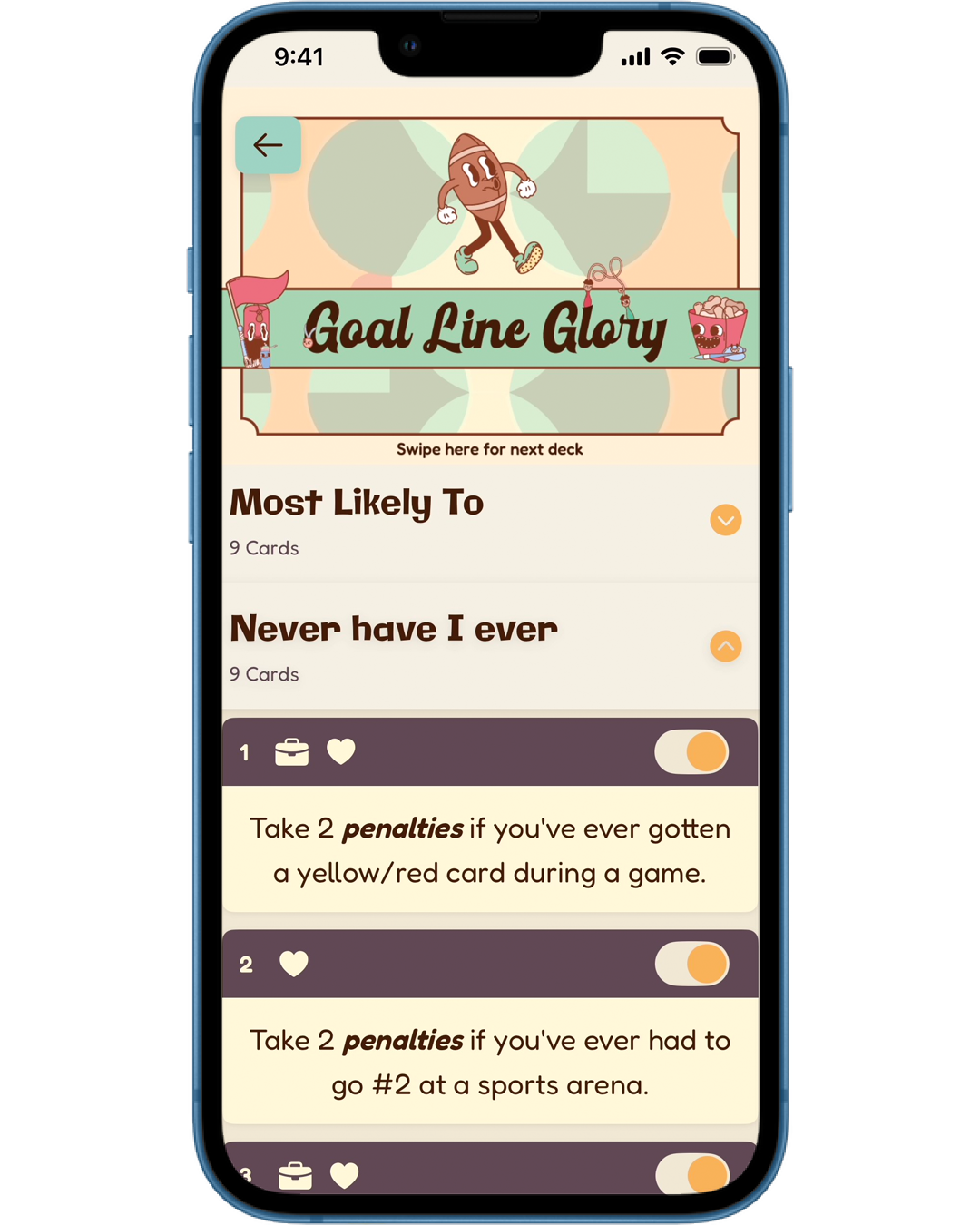 Goal Line Glory deck
